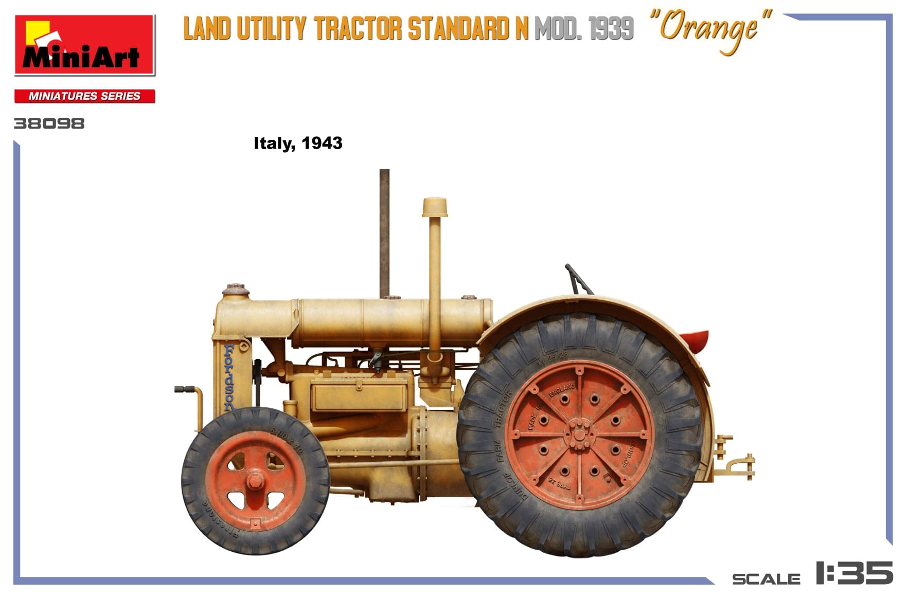 Miniart - 38098 - Fordson Model N ‘Orange’ (1939) - paint schemes