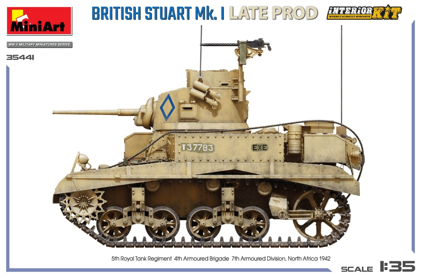 300 - Miniart - 35441 - Stuart Mk I ‘Honey’ (late) with Interior - paint schemes