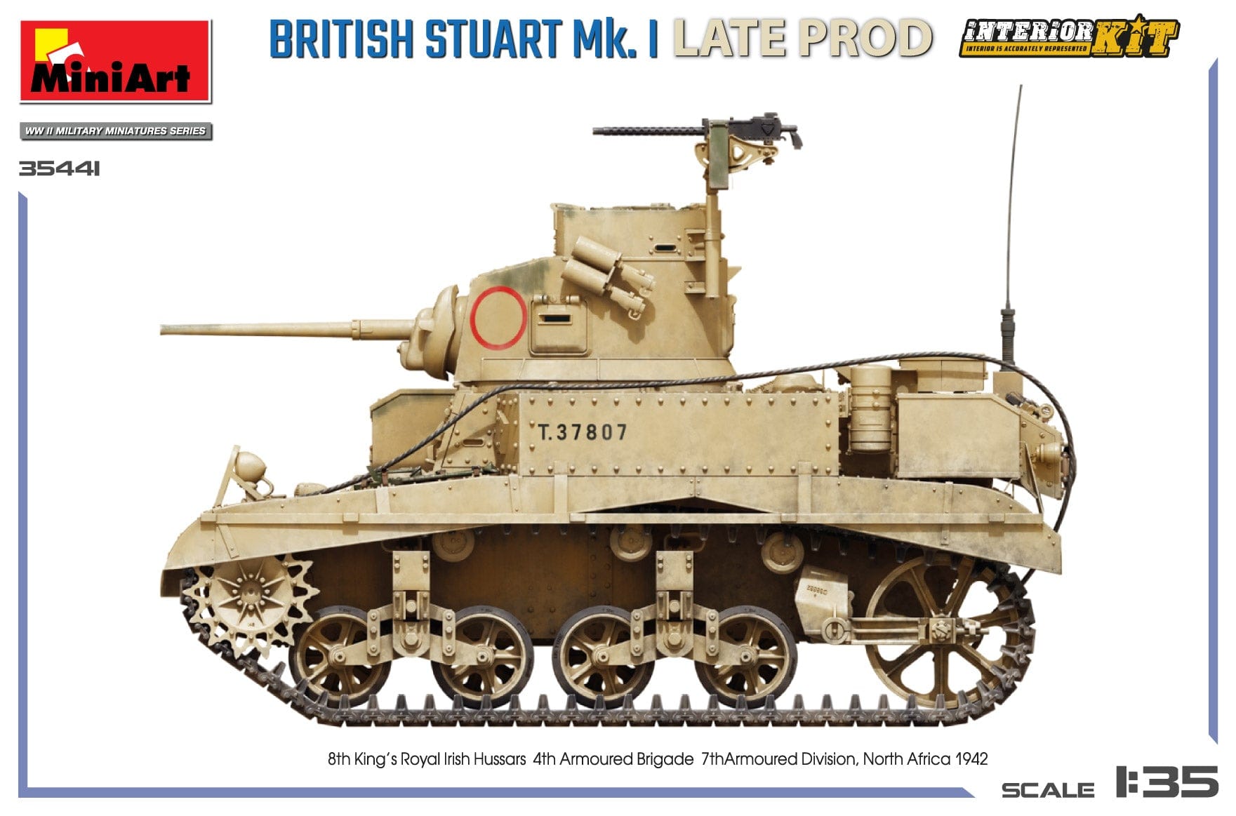 Miniart - 35441 - Stuart Mk I ‘Honey’ (late) with Interior - paint schemes