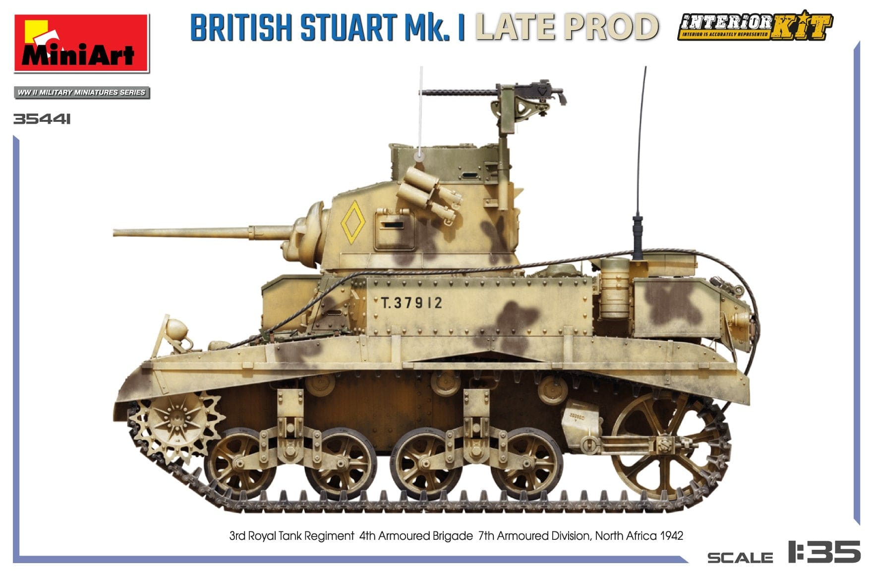 Miniart - 35441 - Stuart Mk I ‘Honey’ (late) with Interior - paint schemes