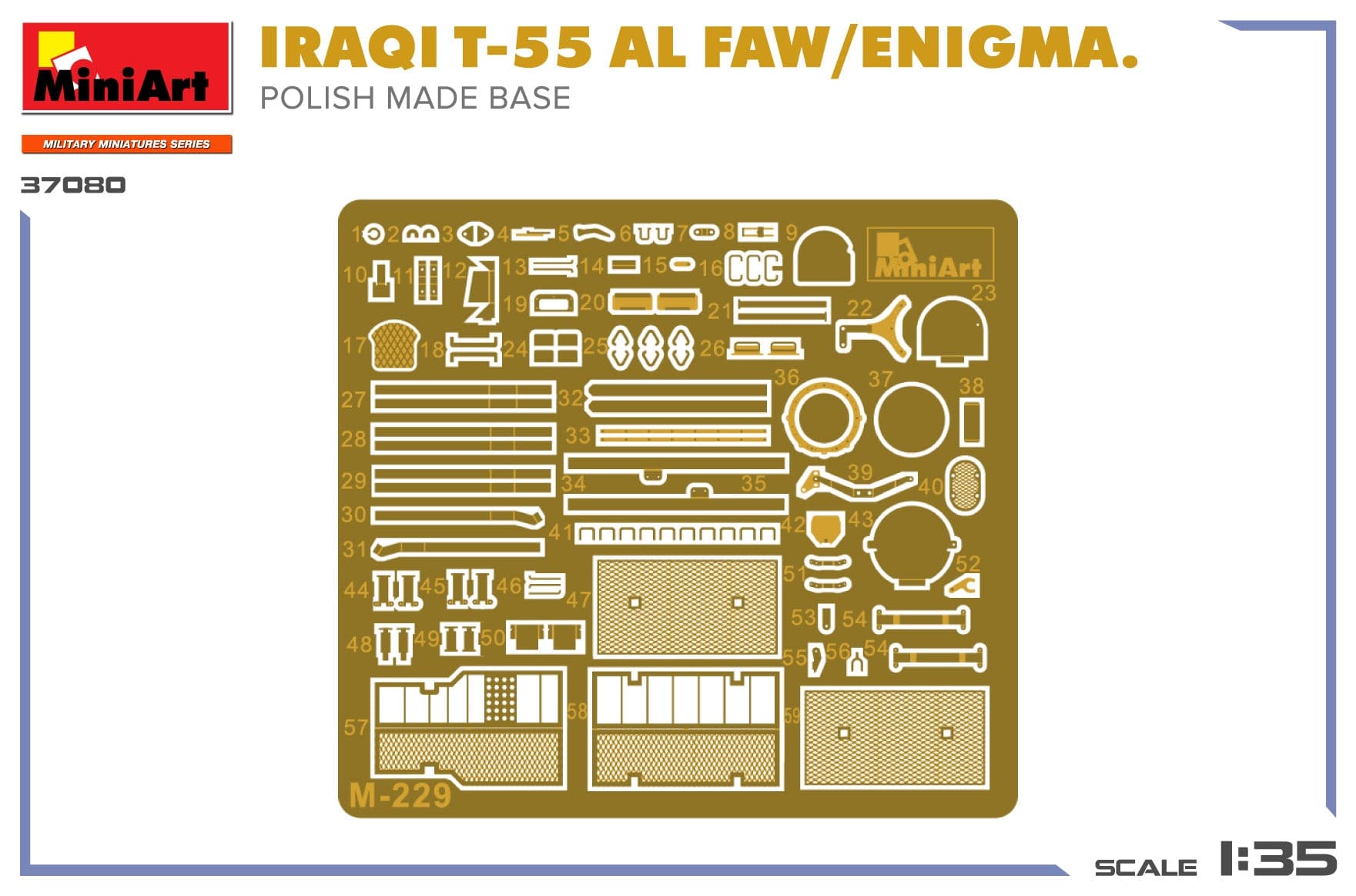 Miniart - 37080 - T-55A Al-Faw Enigma (Polish base) - decals