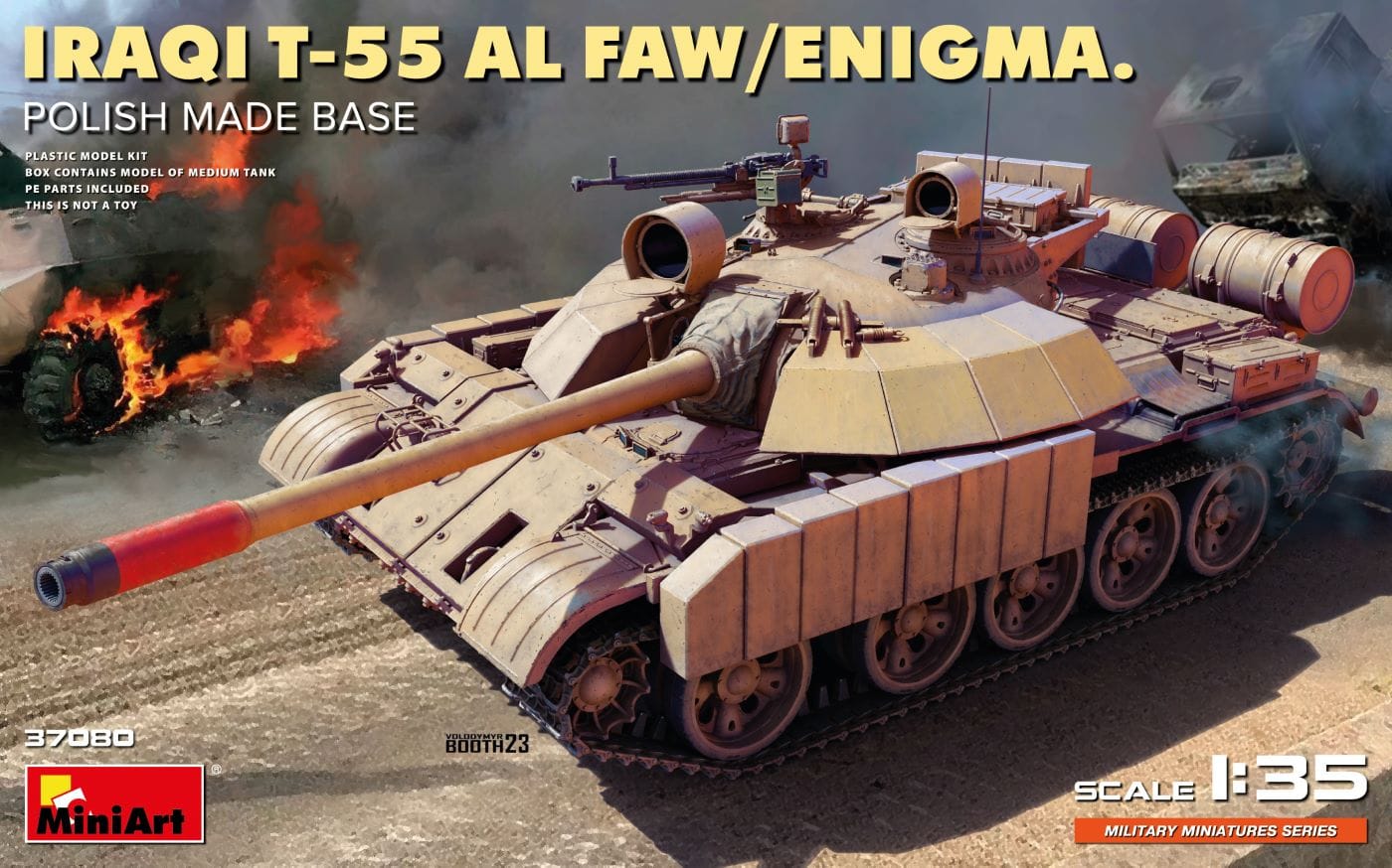 010 - Miniart - 37080 - T-55A Al-Faw Enigma (Polish base) - primary image