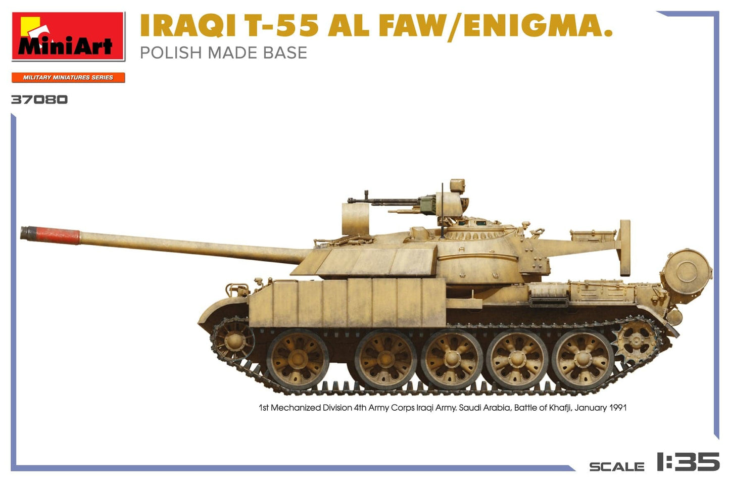 301 - Miniart - 37080 - T-55A Al-Faw Enigma (Polish base) - paint schemes