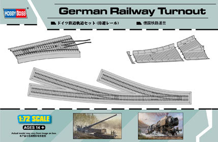 Ensemble de voies d'aiguillage pour chemins de fer allemands