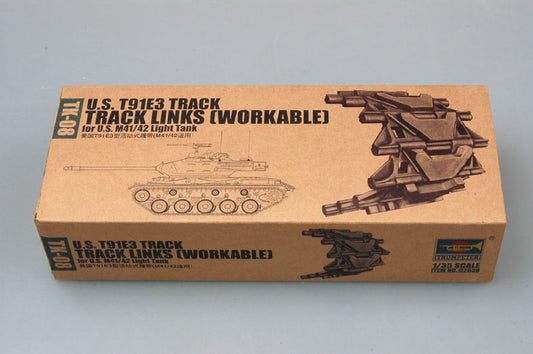 010 - T91E3 Tracks for M41/M42 Walker Bulldog Workable Track Links Set - primary image