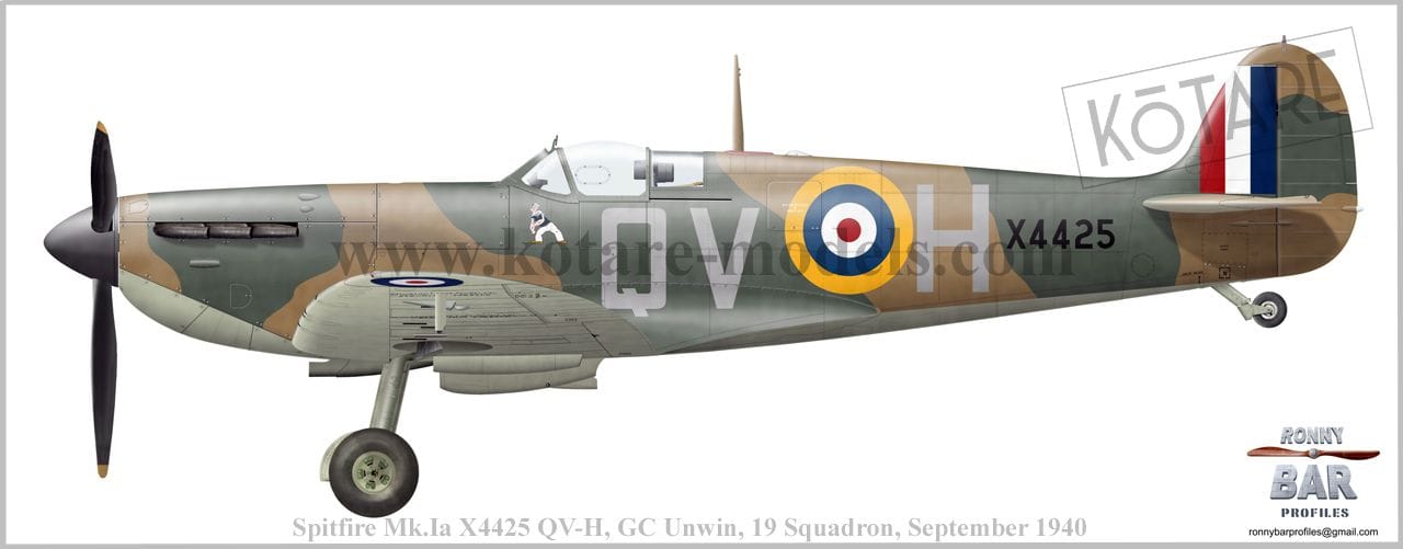 Kotare - 32005 - Supermarine Spitfire Mk Ia (late) - paint schemes