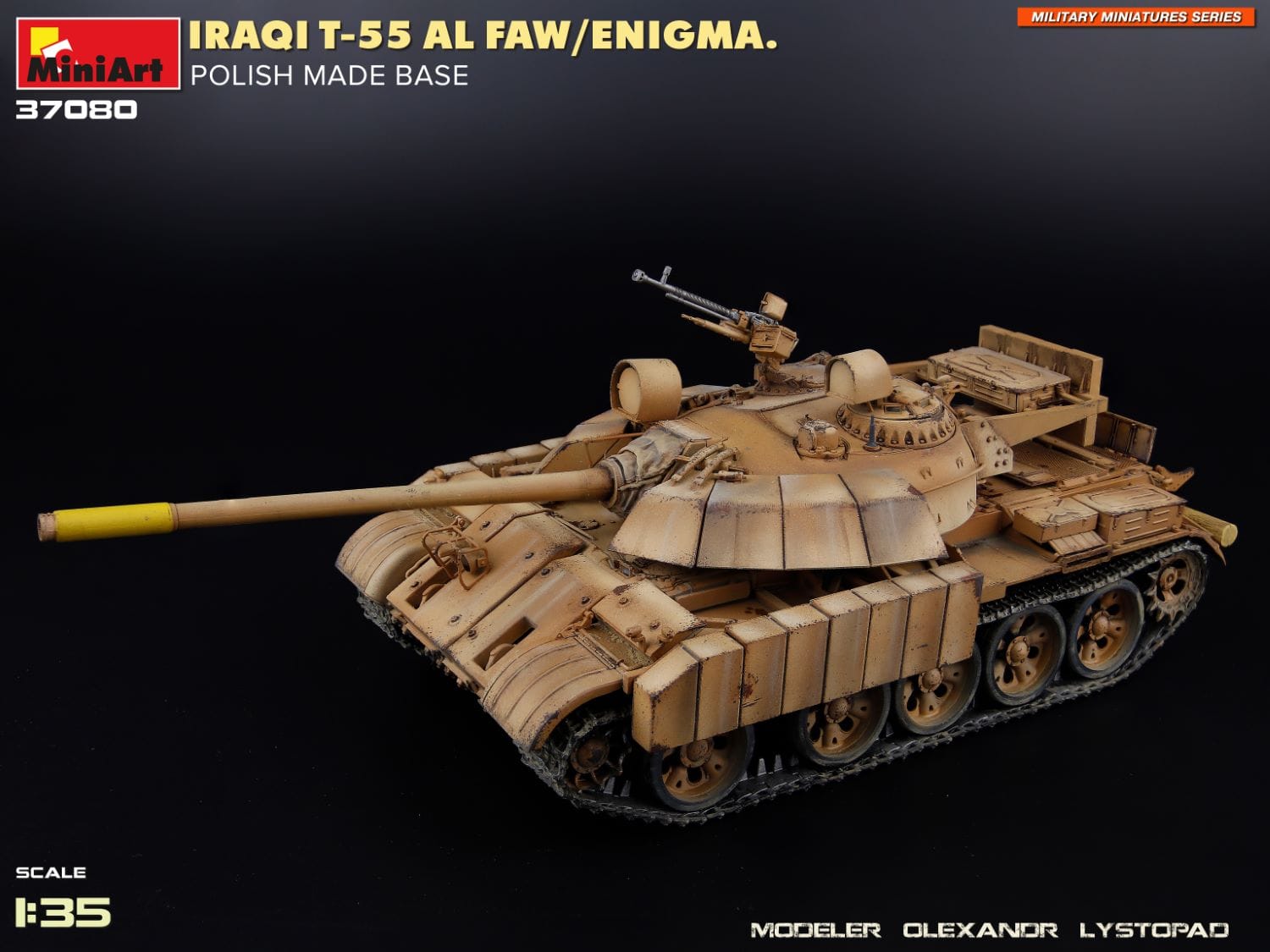 Miniart - 37080 - T-55A Al-Faw Enigma (Polish base) - painted model