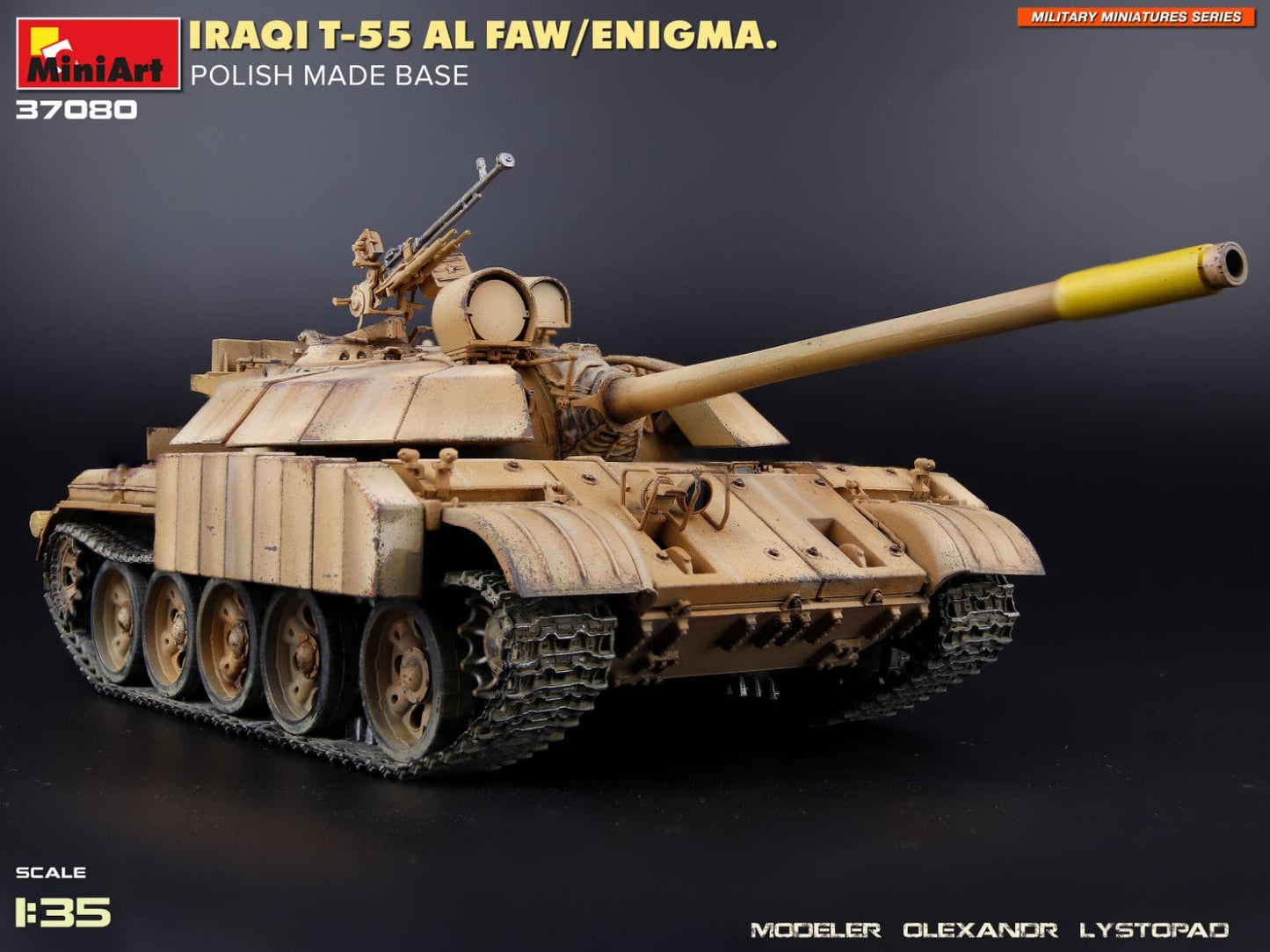 706 - Miniart - 37080 - T-55A Al-Faw Enigma (Polish base) - painted model