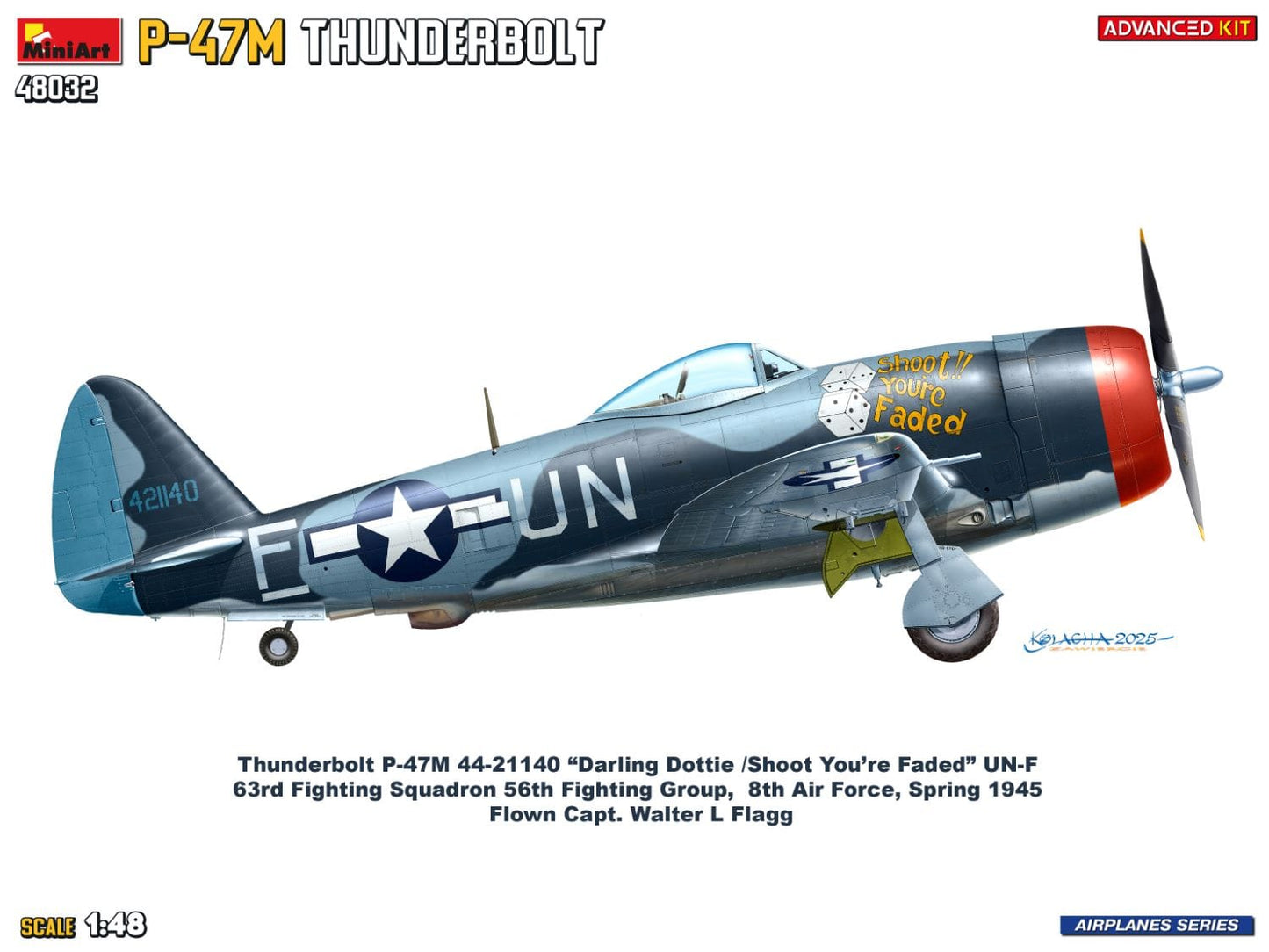 303 - Miniart - 48032 - Republic P-47M Thunderbolt - paint schemes