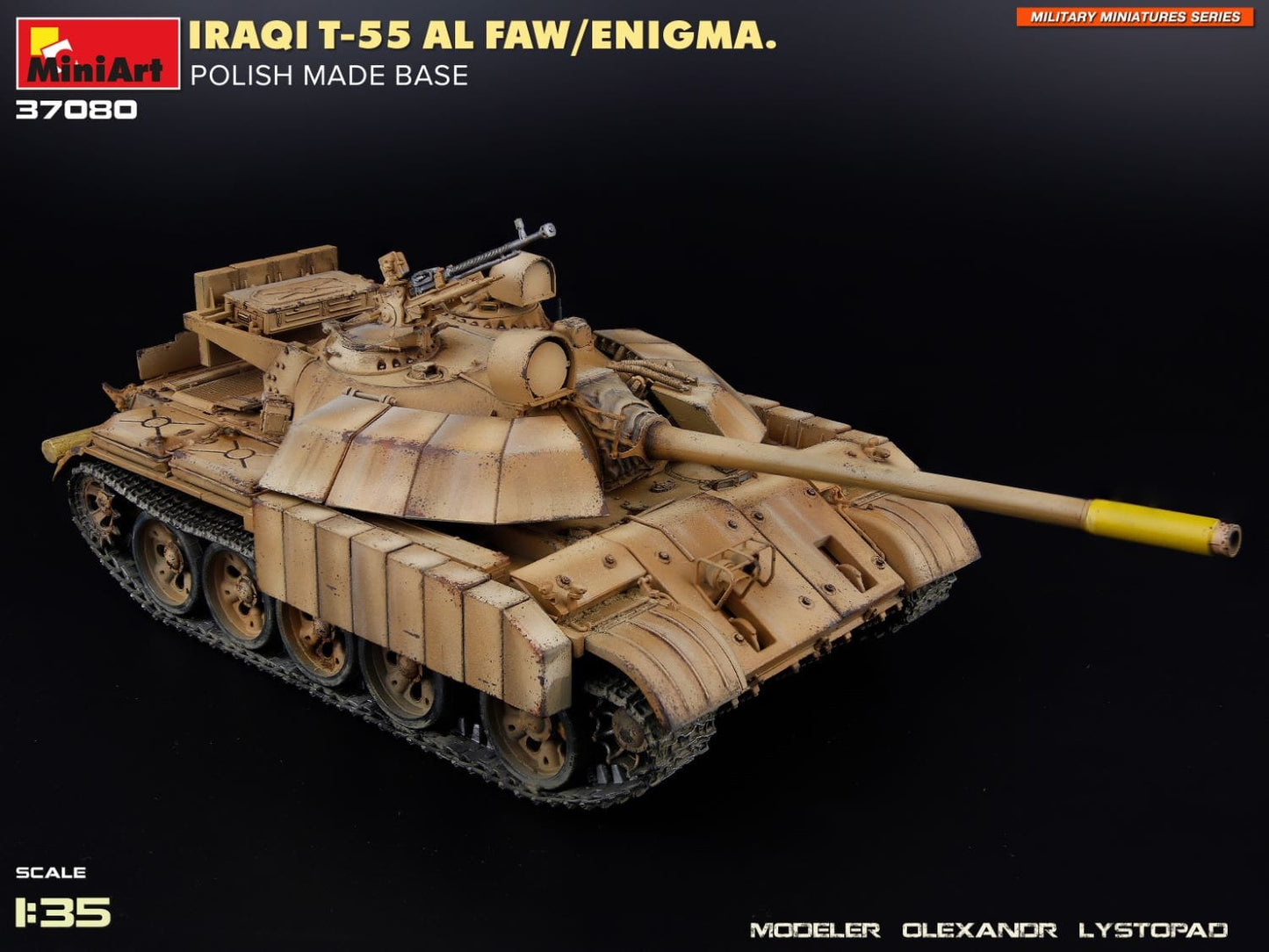700 - Miniart - 37080 - T-55A Al-Faw Enigma (Polish base) - painted model