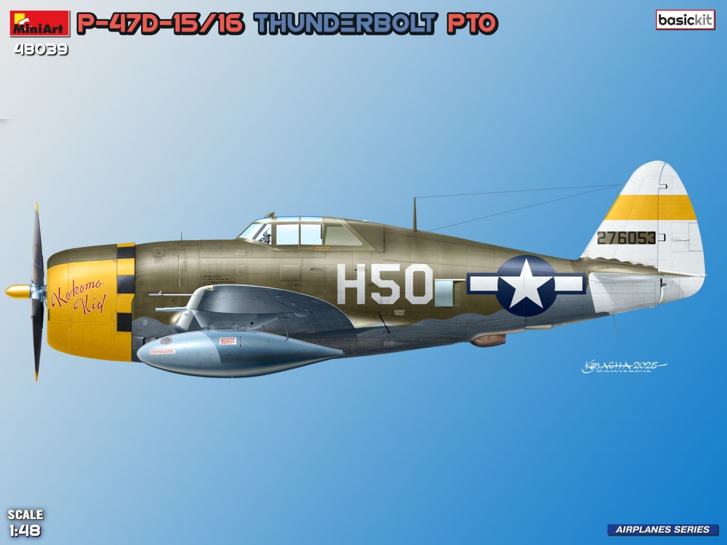 Miniart - 48039 - Republic P-47D-15/16 Thunderbolt Razorback - digital model