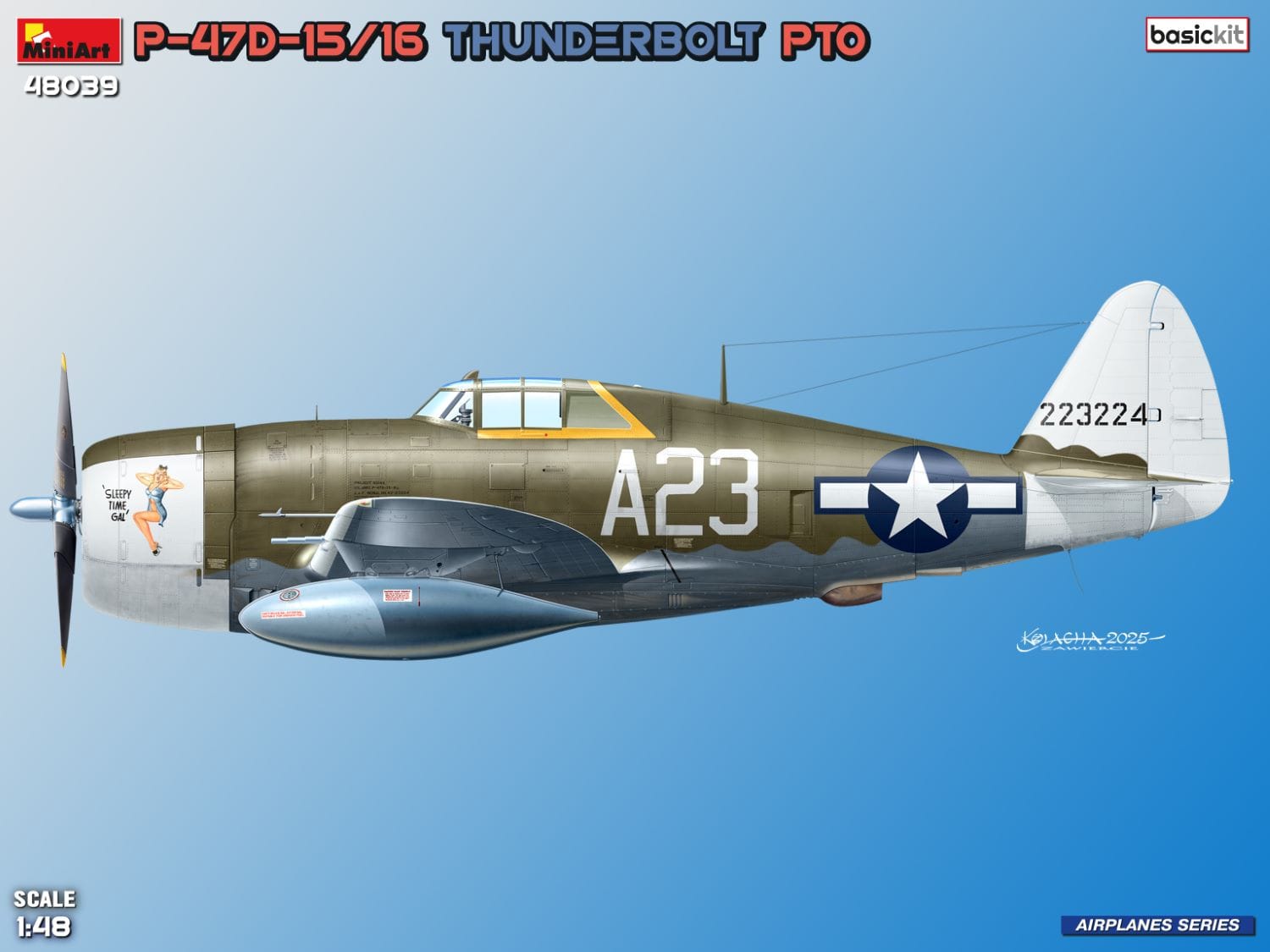 Miniart - 48039 - Republic P-47D-15/16 Thunderbolt Razorback - digital model