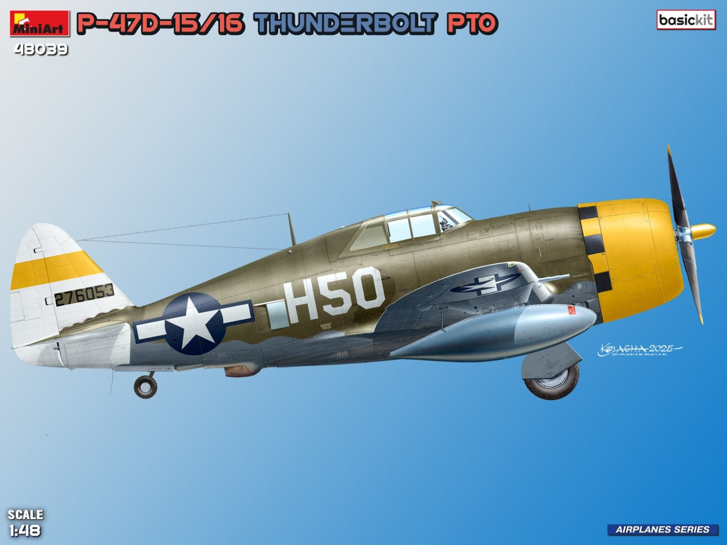 503 - Miniart - 48039 - Republic P-47D-15/16 Thunderbolt Razorback - digital model