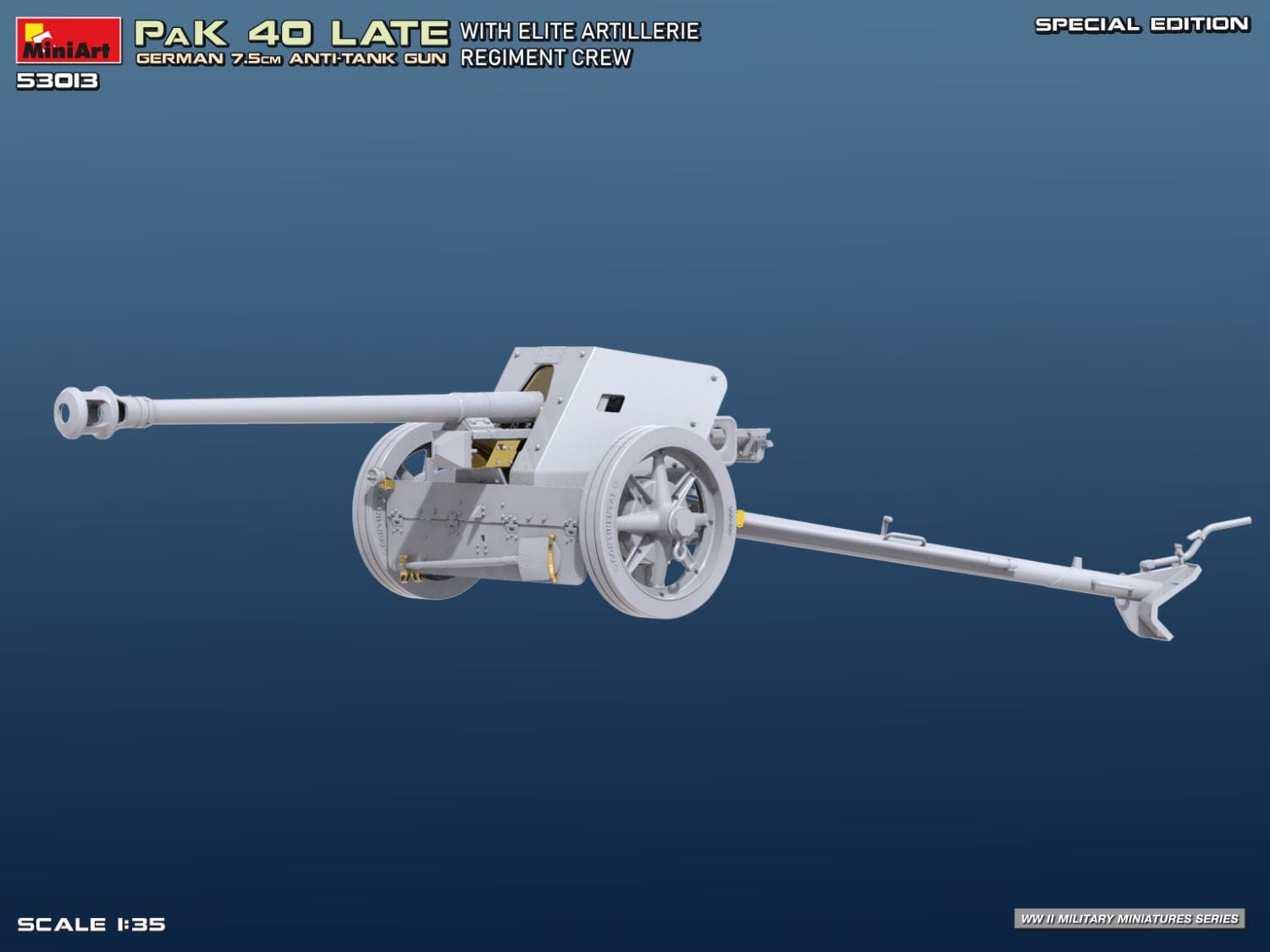 Miniart - 53013 - 7.5cm PaK 40 (late) with Elite Crew - digital model