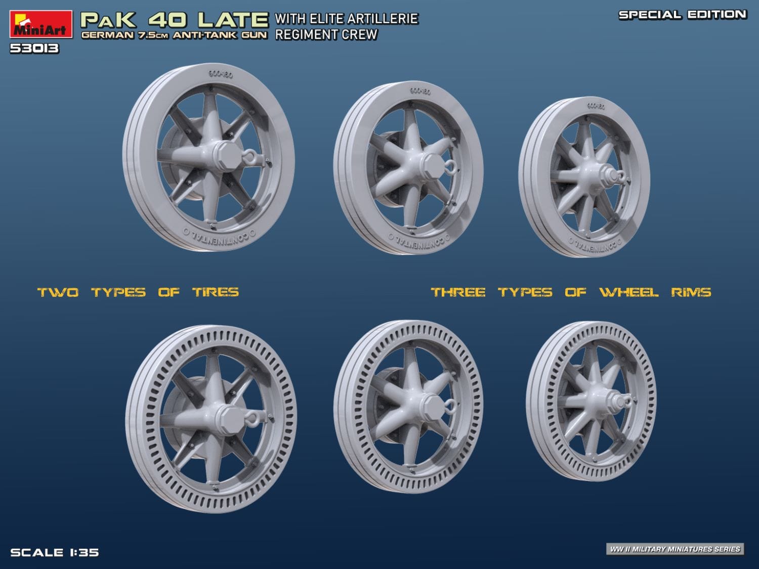 Miniart - 53013 - 7.5cm PaK 40 (late) with Elite Crew - digital model