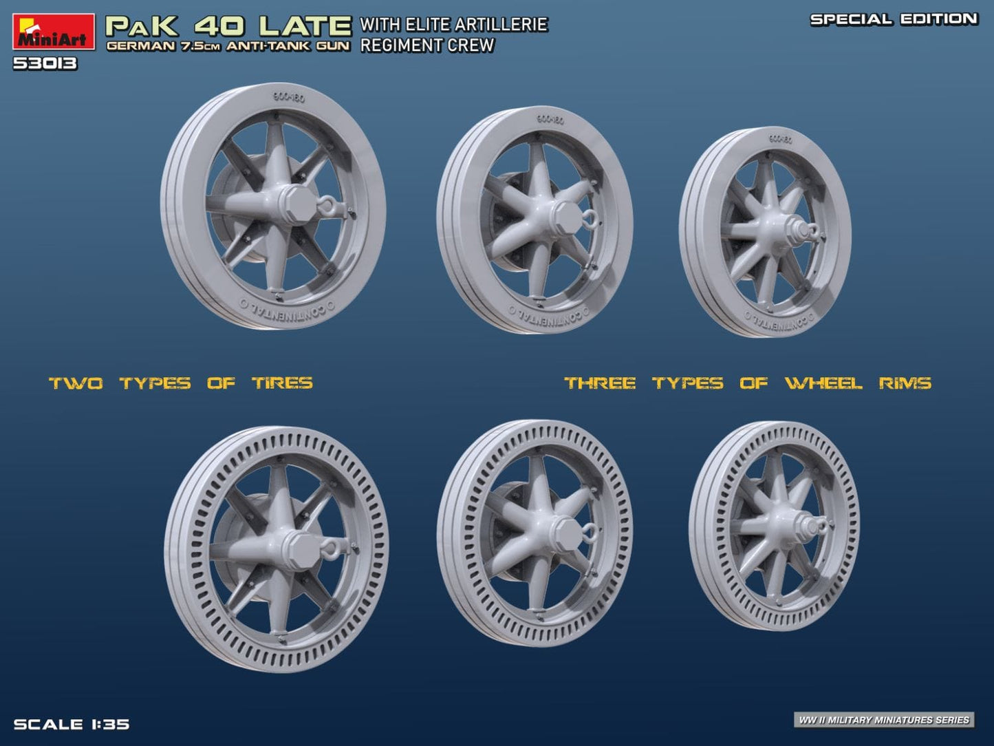 500 - Miniart - 53013 - 7.5cm PaK 40 (late) with Elite Crew - digital model