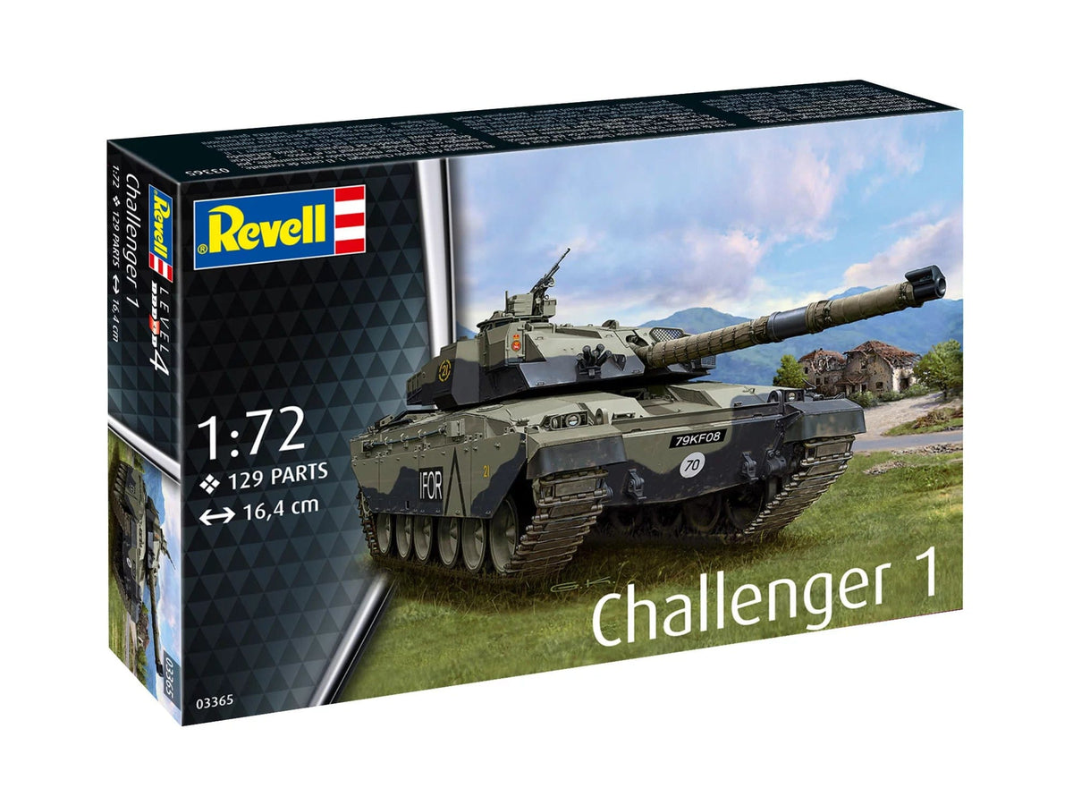 100 - Revell - 03365 - Challenger 1 - box front right angle