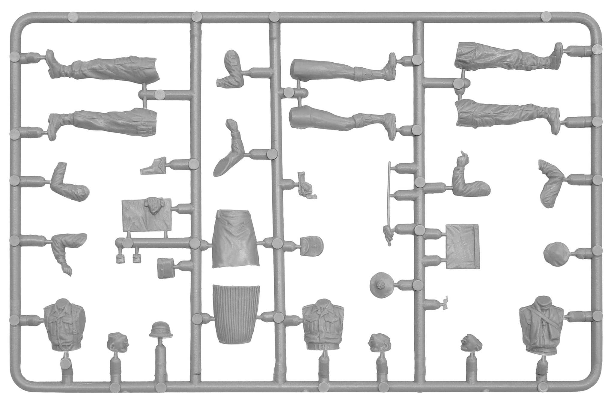 Miniart - 53027 - British Officers [special edition] - sprue