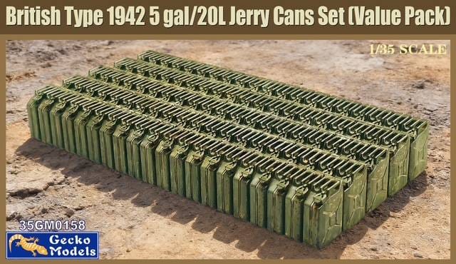 010 - Gecko Models - 35GM0158 - British Type 1942 5 gal/20l Jerry Can Set - primary image