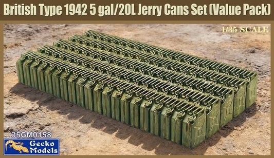 010 - Gecko Models - 35GM0158 - British Type 1942 5 gal/20l Jerry Can Set - primary image
