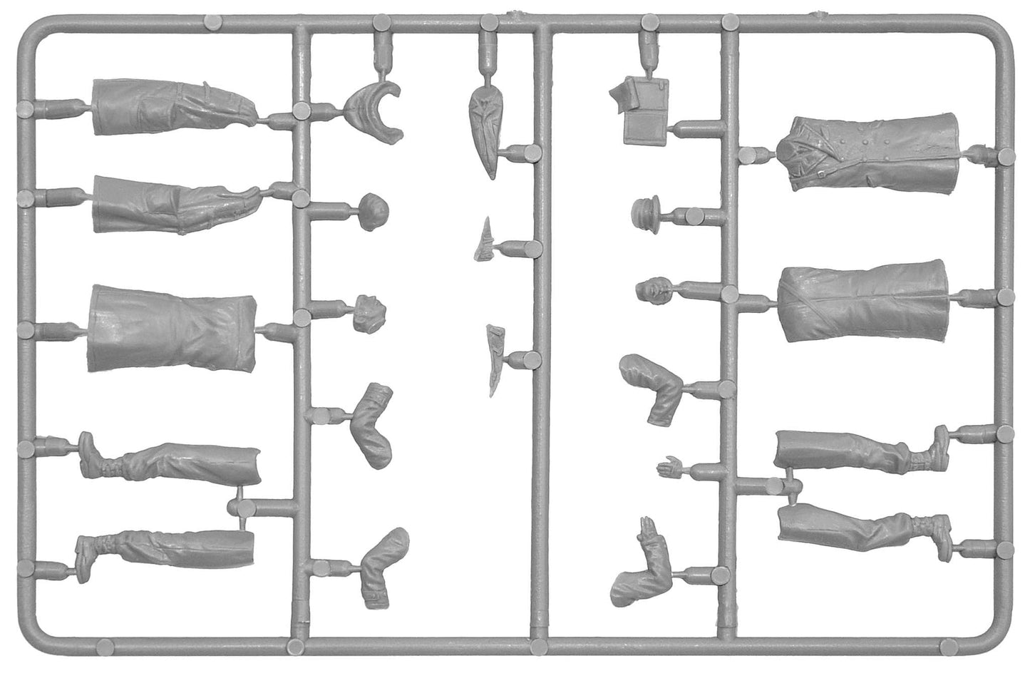 200 - Miniart - 53027 - British Officers [special edition] - sprue