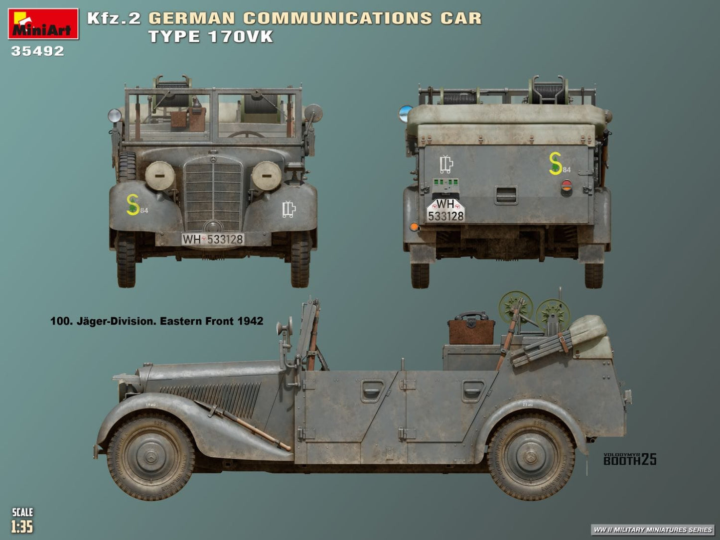 303 - Miniart - 35492 - Mercedes-Benz 170 VK Kfz. 2 - paint schemes