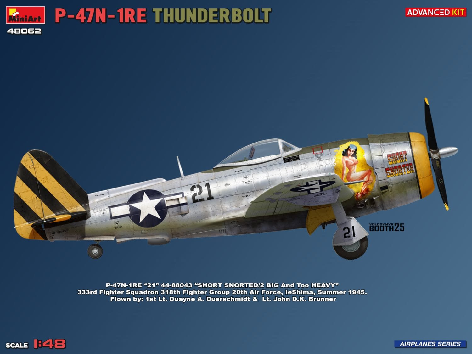 Miniart - 48062 - Republic P-47N-1-RE Thunderbolt - paint schemes