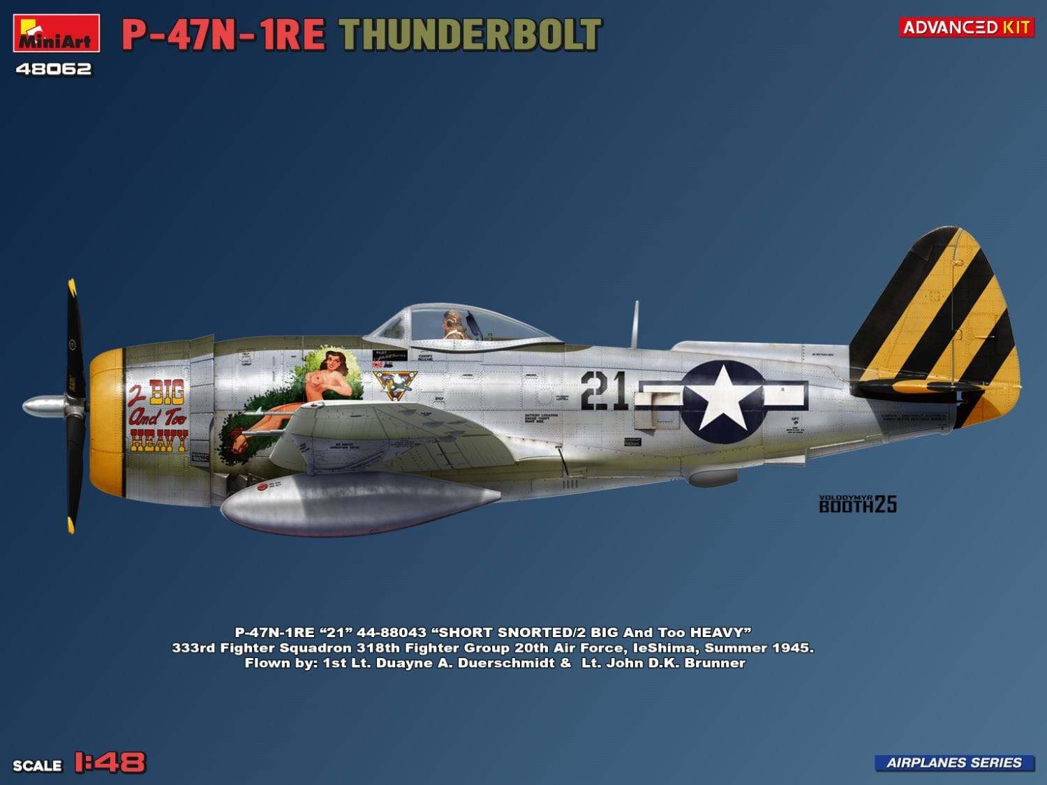 Miniart - 48062 - Republic P-47N-1-RE Thunderbolt - paint schemes