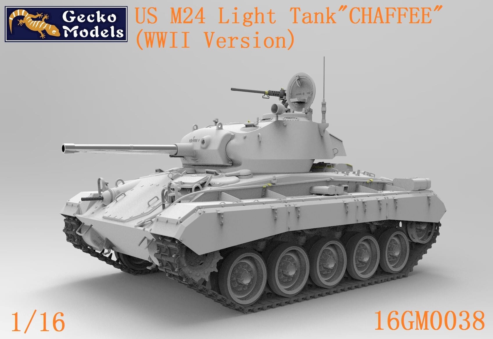 Gecko Models - 16GM0038 - M24 Chaffee - digital model