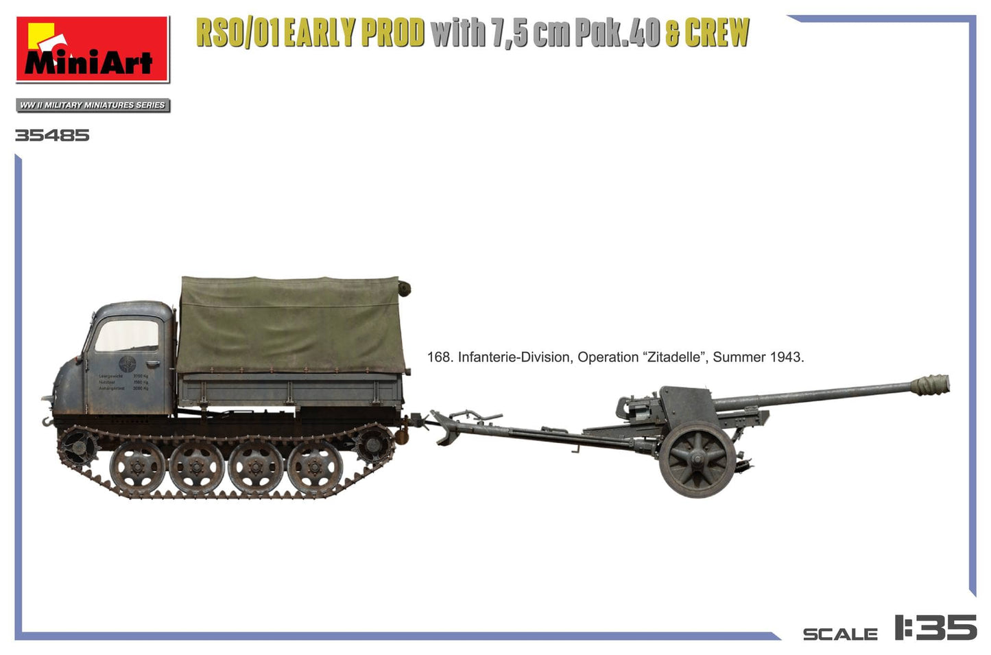 304 - Miniart - 35485 - Steyr RSO/01 (early) with 7.5cm Pak 40 and Crew - paint schemes
