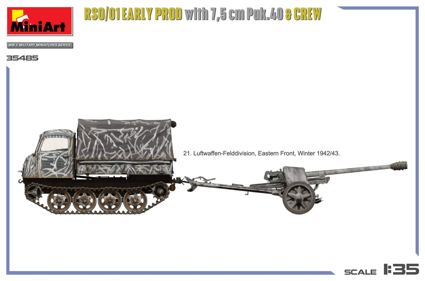 301 - Miniart - 35485 - Steyr RSO/01 (early) with 7.5cm Pak 40 and Crew - paint schemes