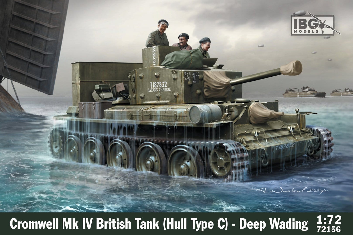 010 - IBG - 72156 - Cromwell IV (Hull Type C) with Deep Wading Equipment - primary image