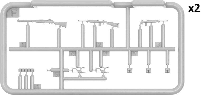 Miniart - 53045 - United States Tank Riders (Winter 1944-45) - sprue