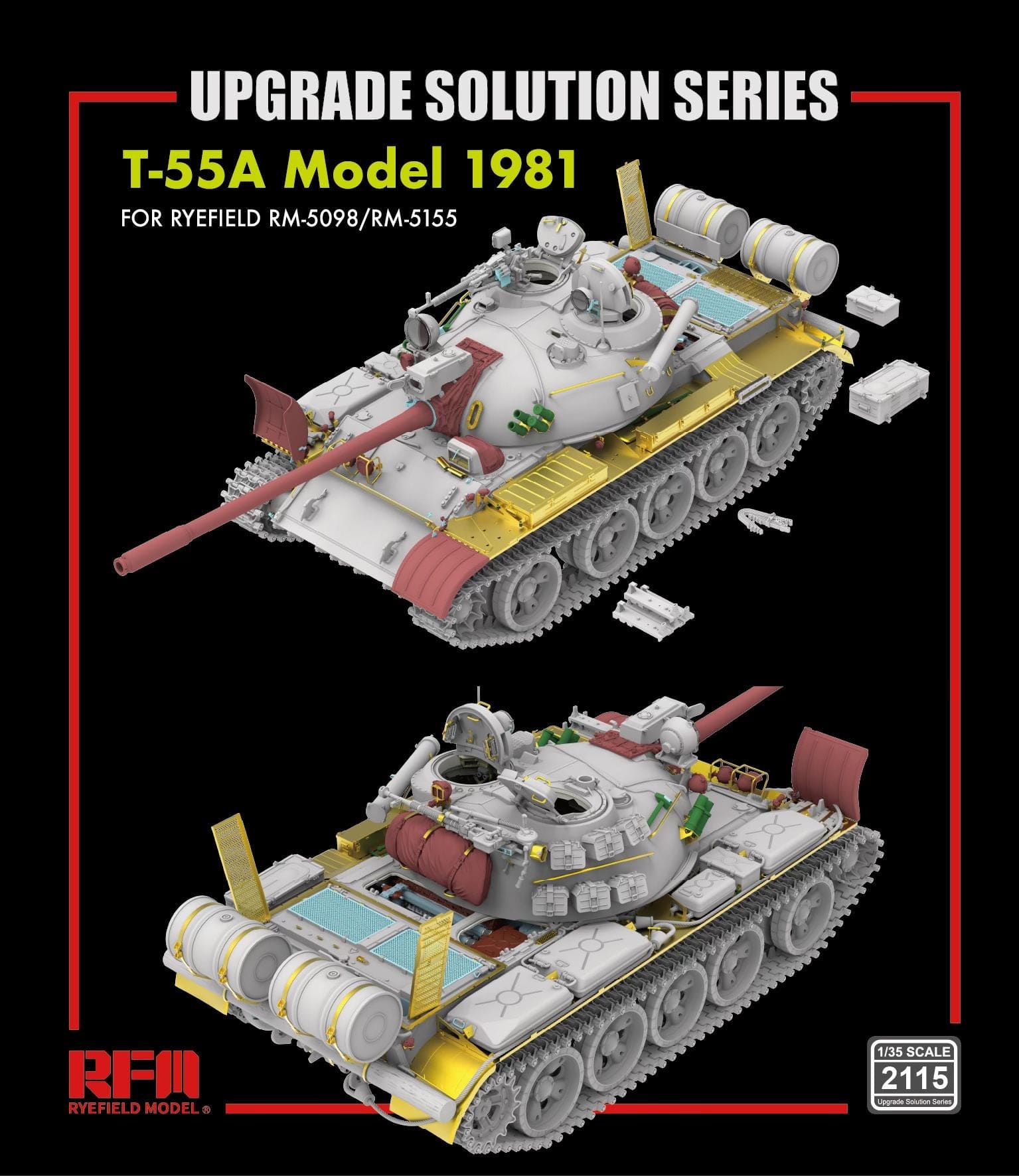 Rye Field Model - 5155 - T-55A obr. 1981 [interior kit] - digital model