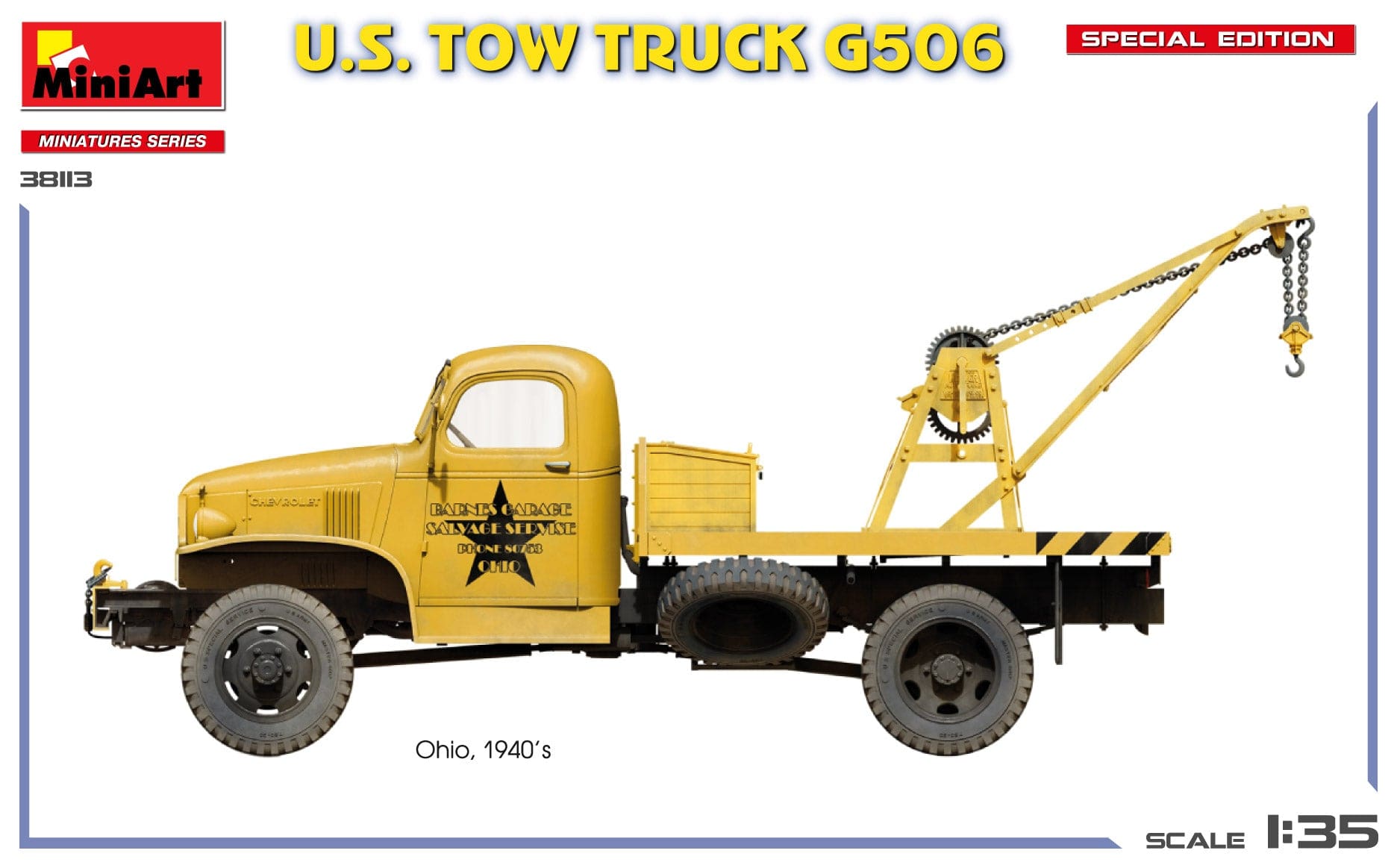 Miniart - 38113 - Chevrolet G506 Tow Truck - paint schemes