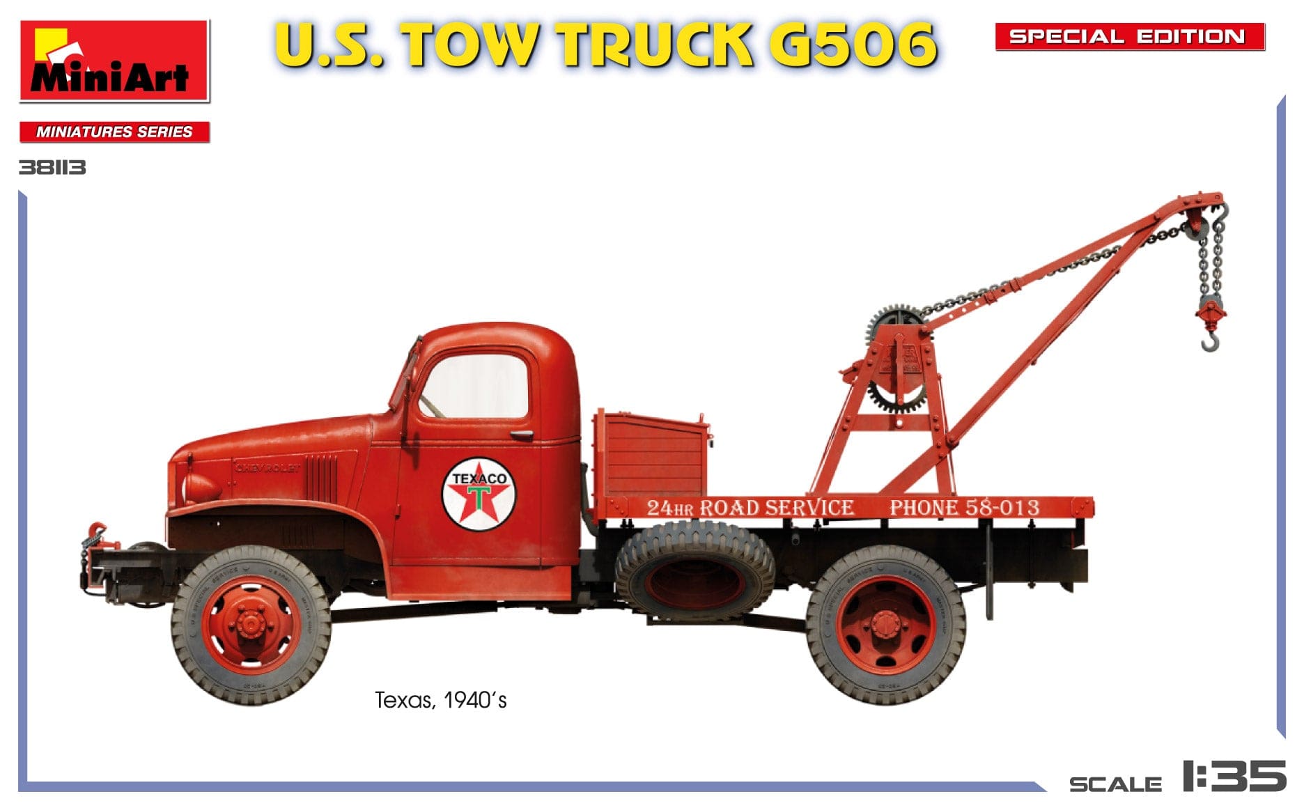 Miniart - 38113 - Chevrolet G506 Tow Truck - paint schemes