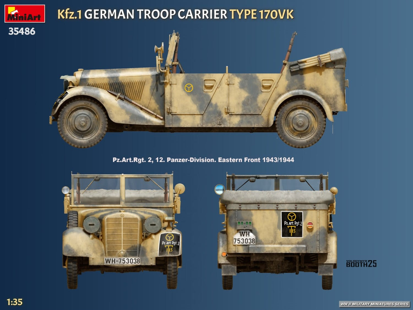 302 - Miniart - 35486 - Mercedes-Benz 170 VK Kfz. 1 - paint schemes
