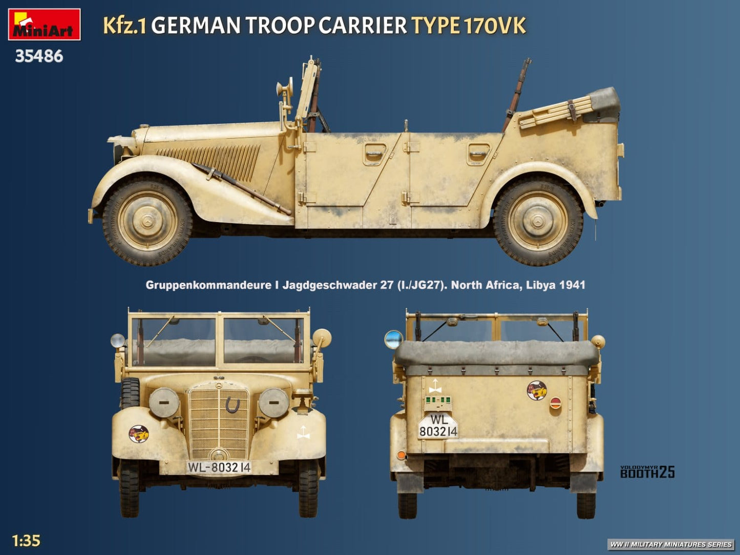 300 - Miniart - 35486 - Mercedes-Benz 170 VK Kfz. 1 - paint schemes