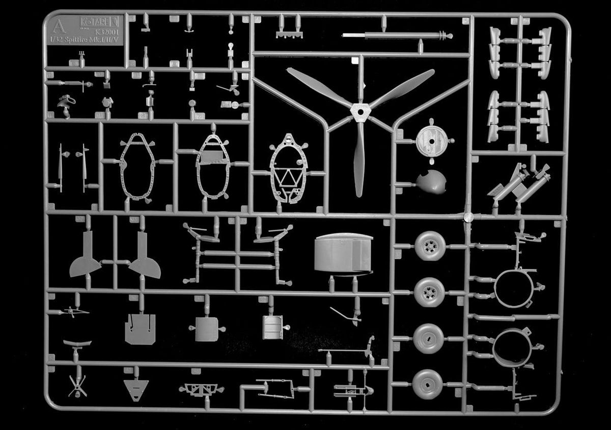200 - Kotare - 32006 - Supermarine Spitfire Mk Vb (early) - sprue