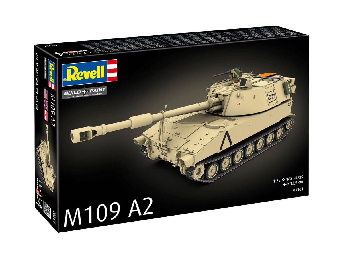 102 - Revell - 03361 - M109A2 Paladin - box front left angle