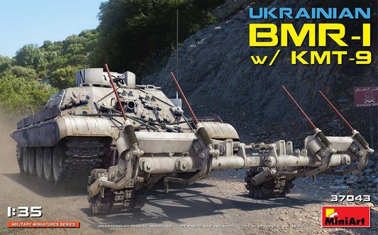 010 - Miniart - 37043 - BMR-1 with KMT-9 Mine Roller - primary image