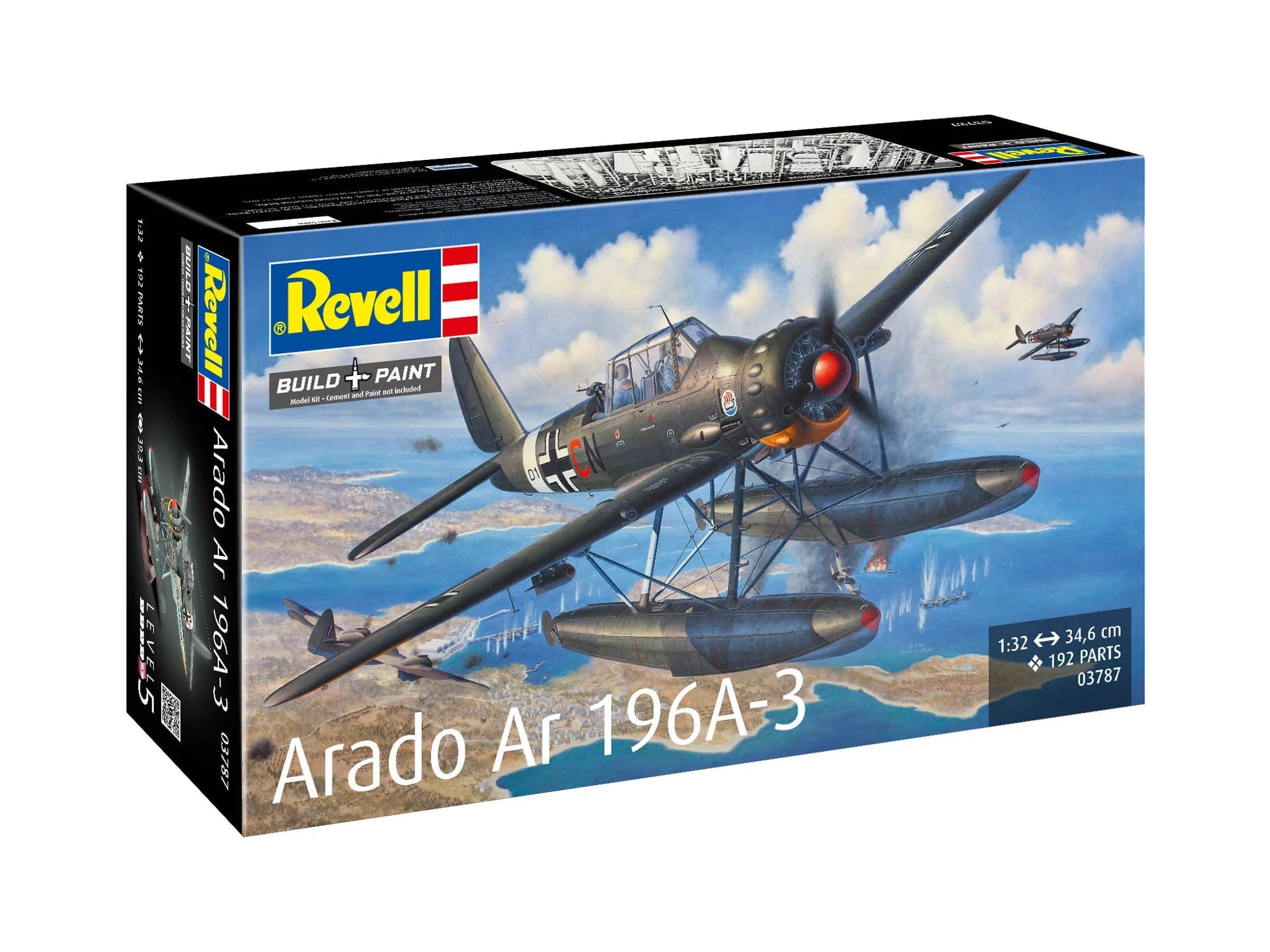 Revell - 03787 - Arado Ar 196 A-3 - box front right angle