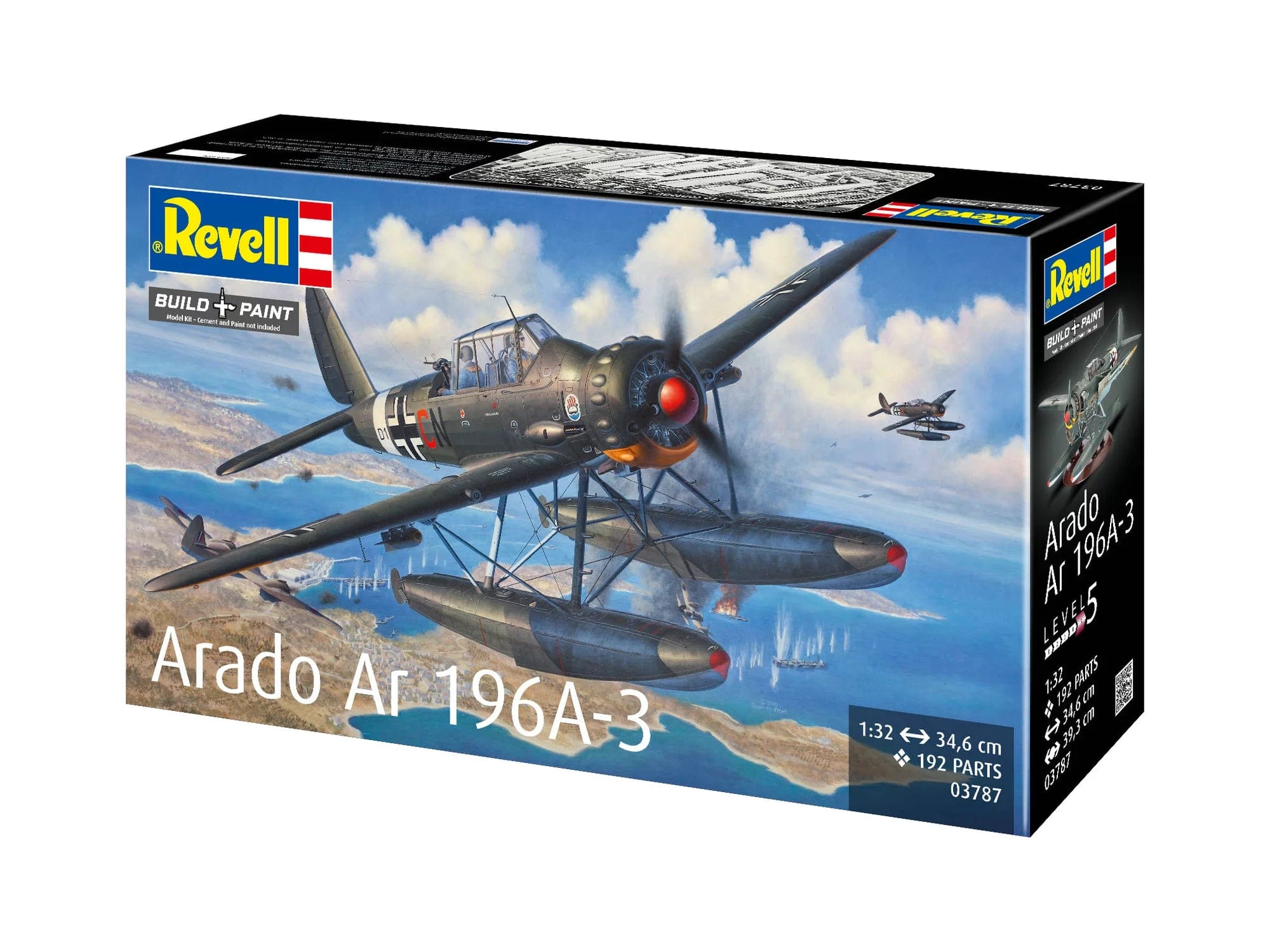 Revell - 03787 - Arado Ar 196 A-3 - box front left angle
