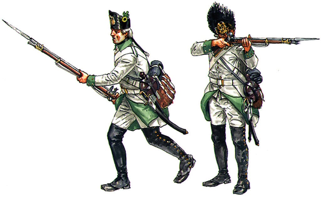 300 - Italeri - 6093 - Austrian Line Infantry (1798-1805) - paint schemes