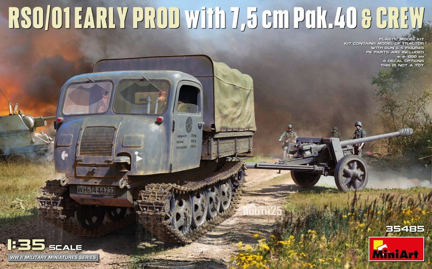 010 - Miniart - 35485 - Steyr RSO/01 (early) with 7.5cm Pak 40 and Crew - primary image