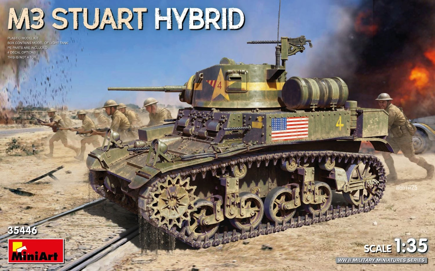 010 - Miniart - 35446 - M3 Stuart Hybrid - primary image