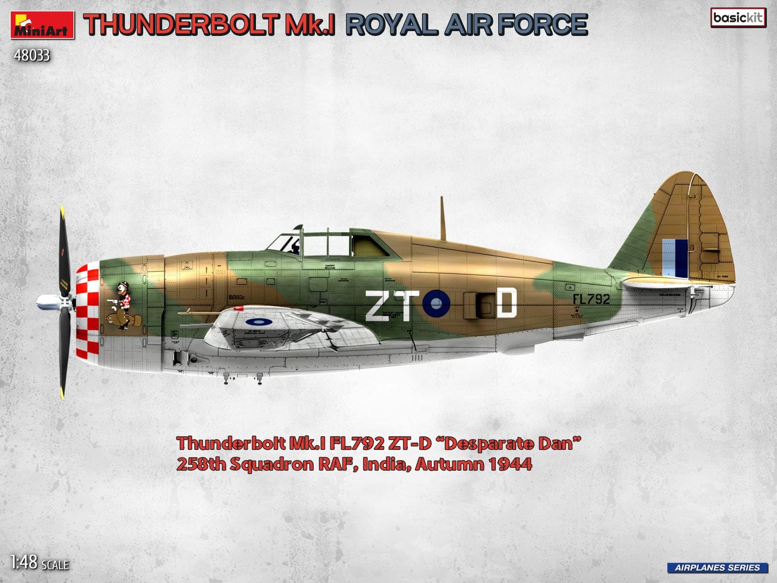 Miniart - 48033 - Republic Thunderbolt Mk I - paint schemes