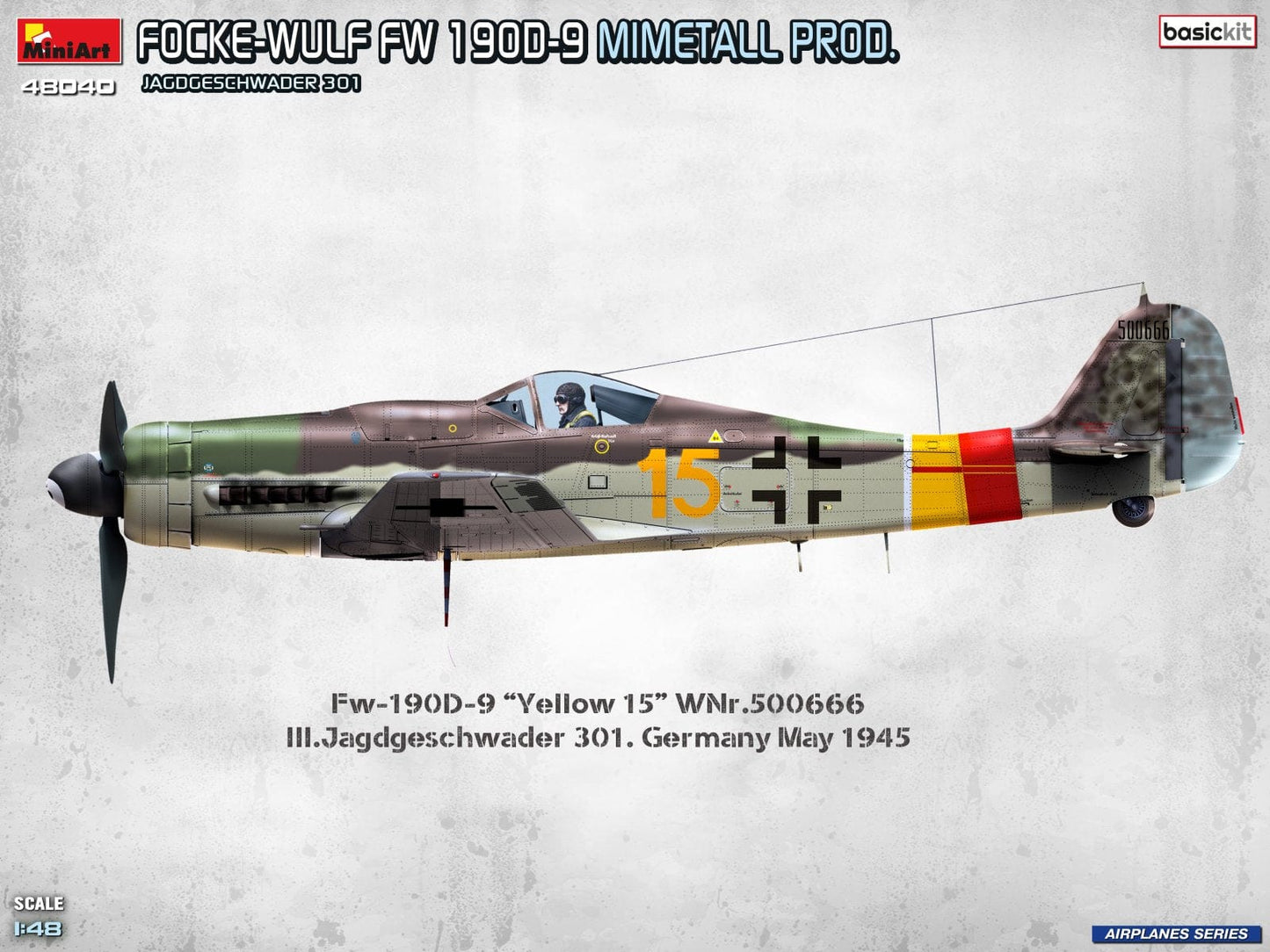 300 - Miniart - 48040 - Focke-Wulf Fw 190 D-9 Mimetall - paint schemes