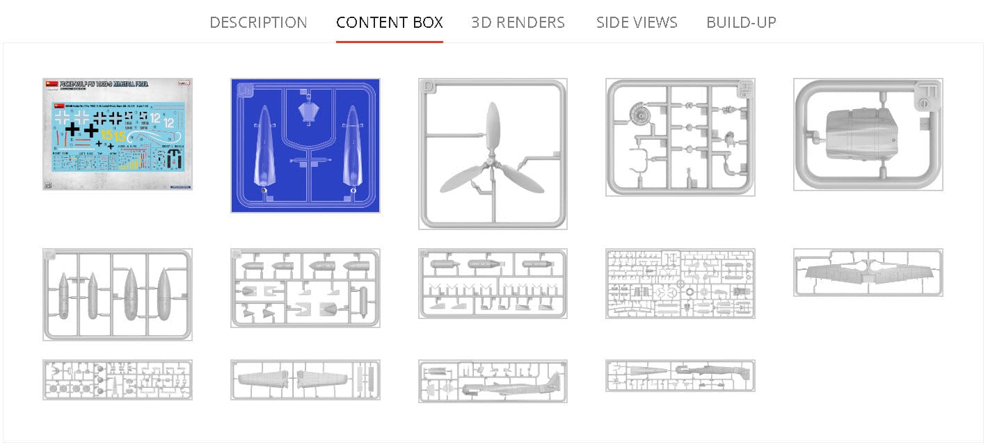 Miniart - 48040 - Focke-Wulf Fw 190 D-9 Mimetall - sprue