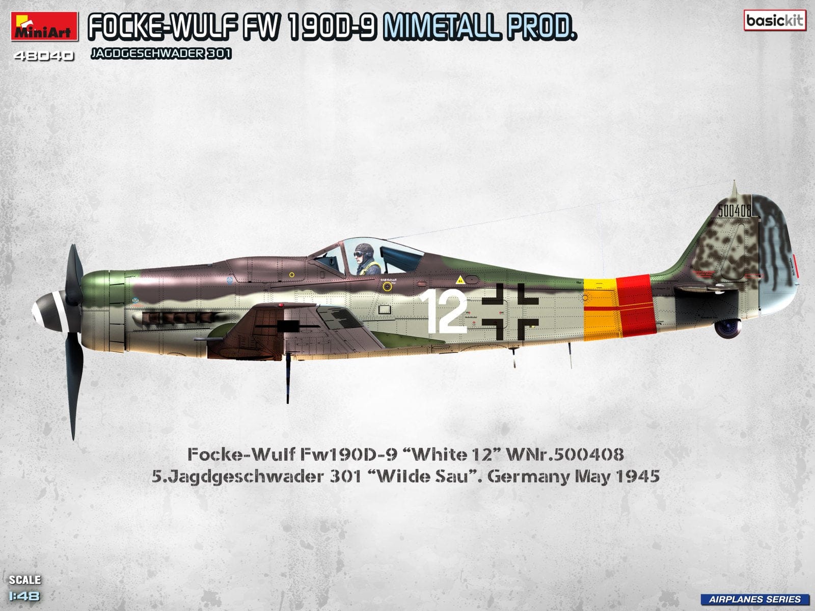 Miniart - 48040 - Focke-Wulf Fw 190 D-9 Mimetall - paint schemes